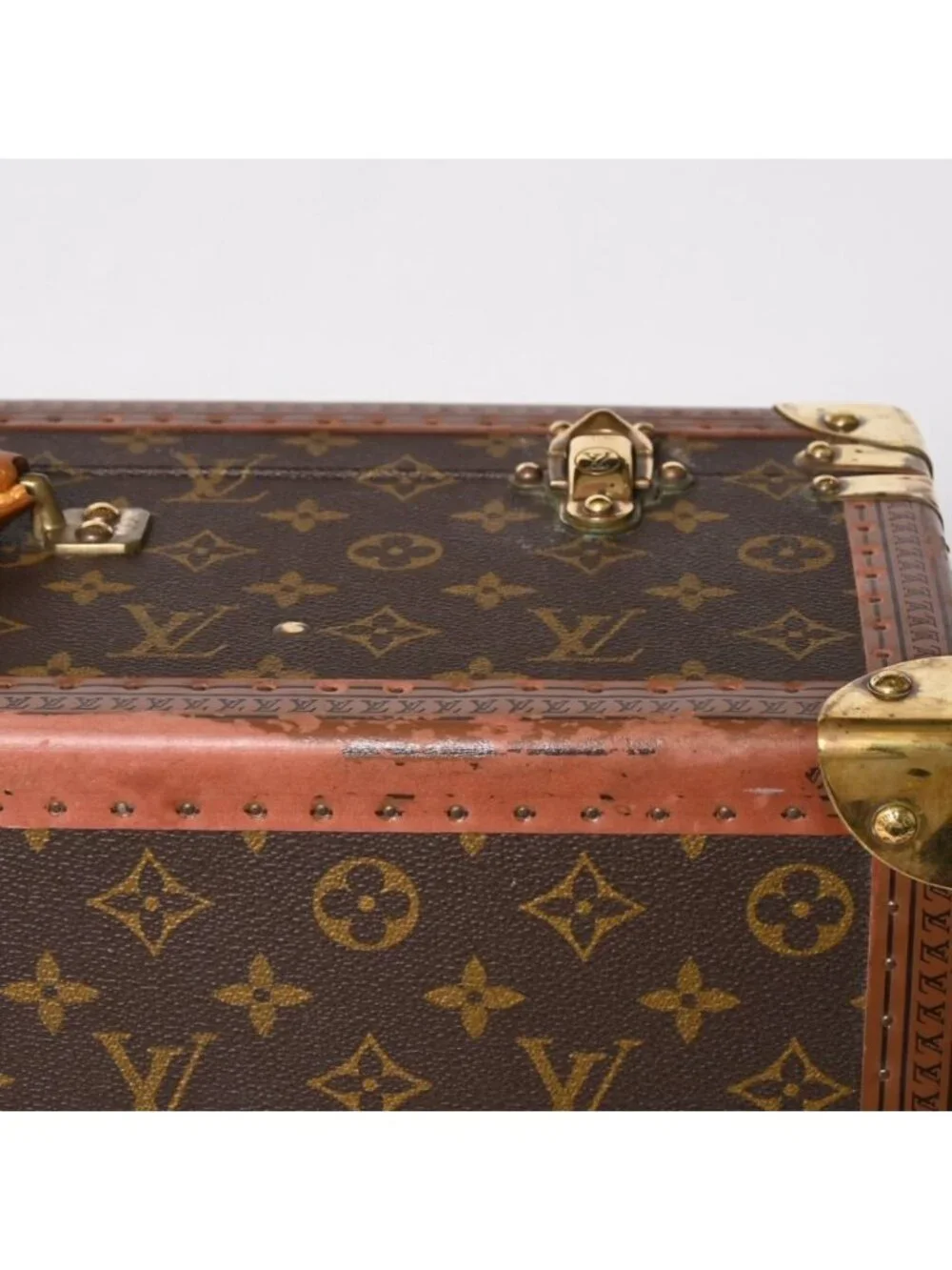Louis Vuitton Alzer 55 Trunk Case Hard Monogram Leather